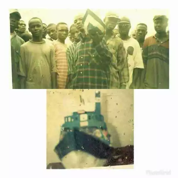 I Go Dye Shares Throwback Photo Of Himself And The Hover Craft Ship He Built